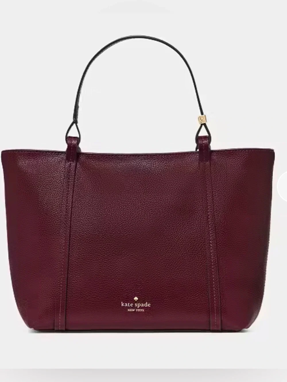 NWT Kate Spade Marlowe small zip  tote in burgundy color with crossbody strap